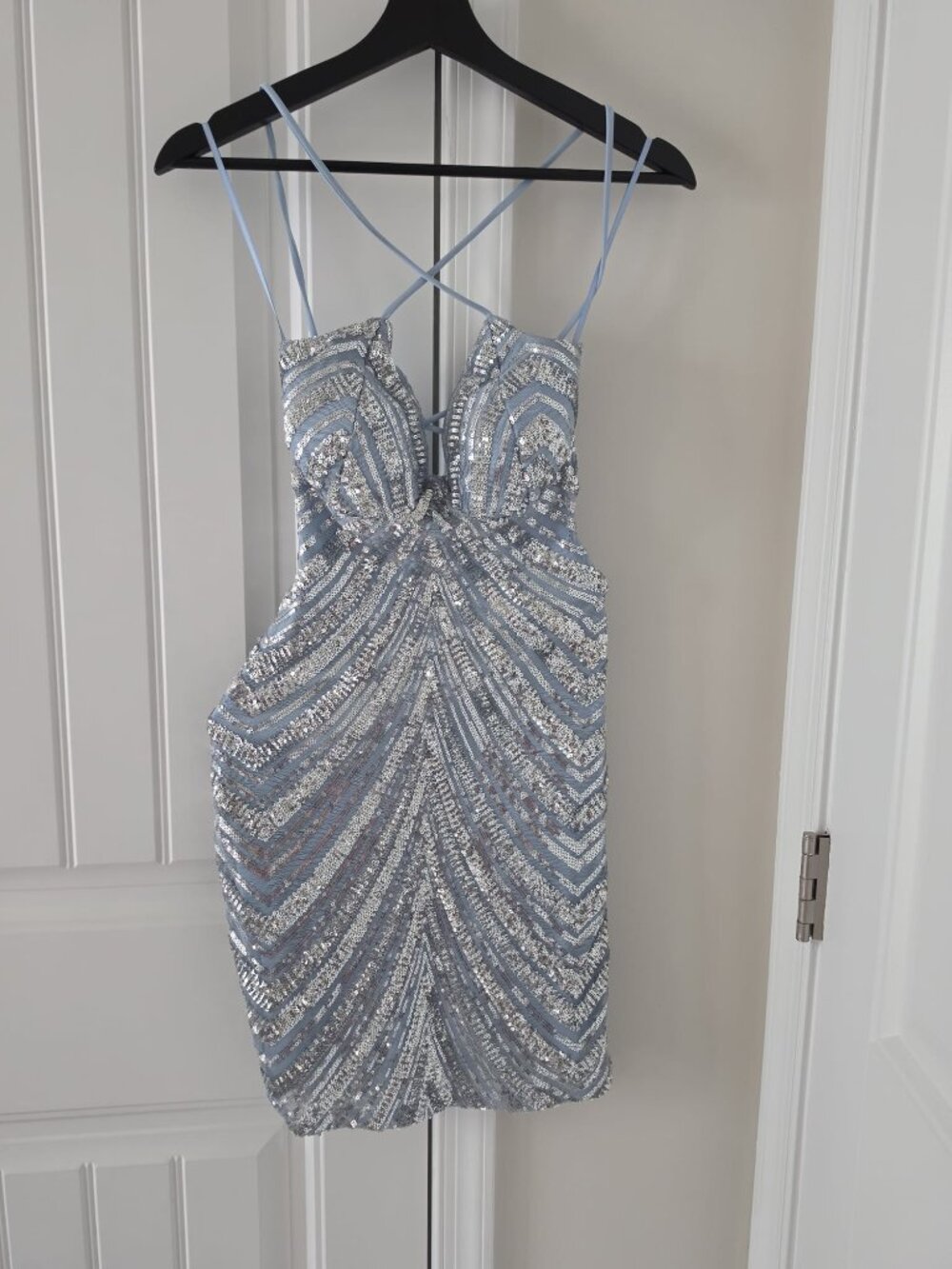 Windsor Women's Blue and Silver Dress